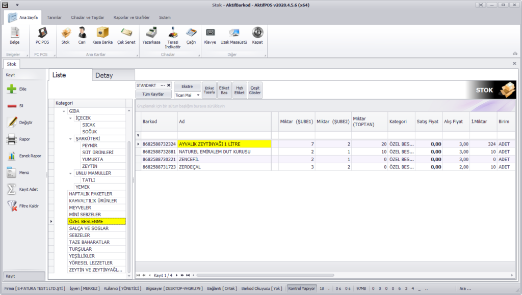 Ön Muhasebe Programı Ekranı